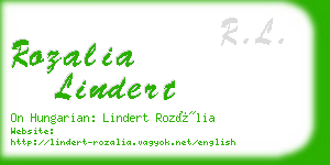 rozalia lindert business card